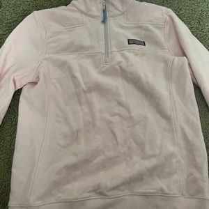Pink crewneck. Small stain.